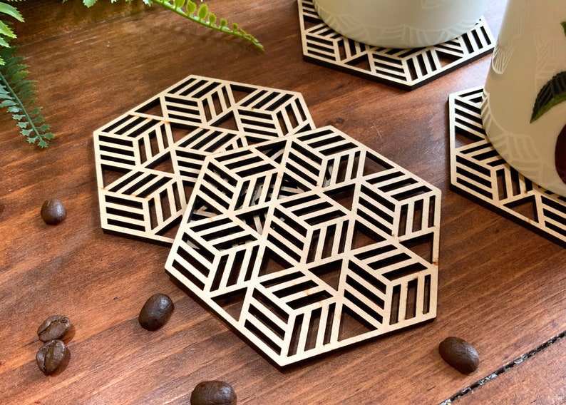Geometric Coaster Set