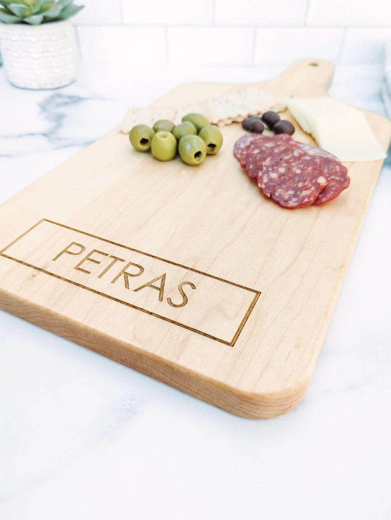 Personalized Wood Charcuterie Board