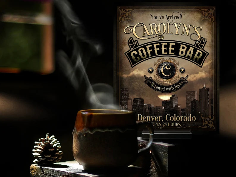 Skyline Coffee Bar Sign