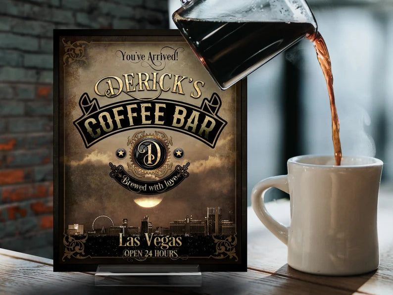 Skyline Coffee Bar Sign