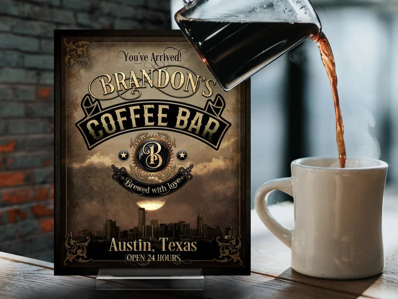 Skyline Coffee Bar Sign
