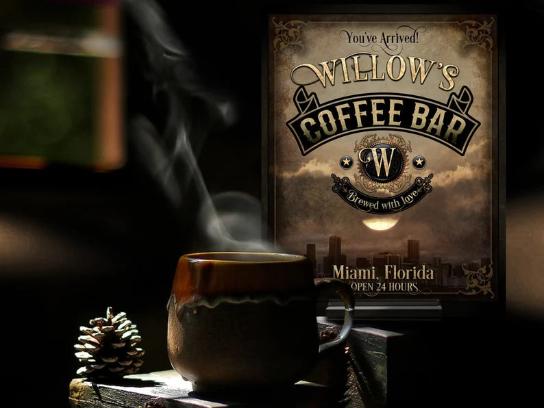 Skyline Coffee Bar Sign