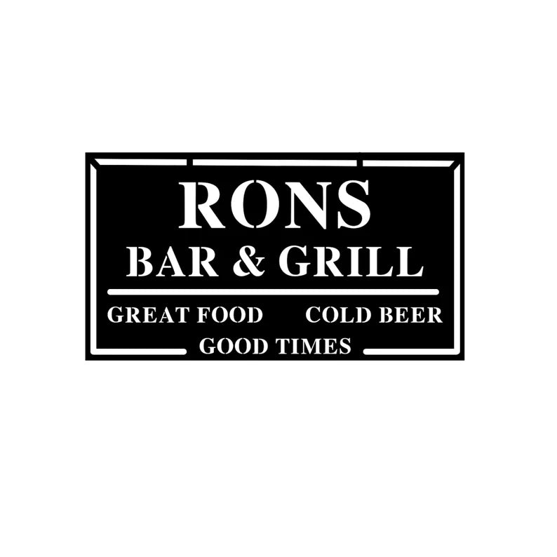 Custom Bar &amp; Grill Sign