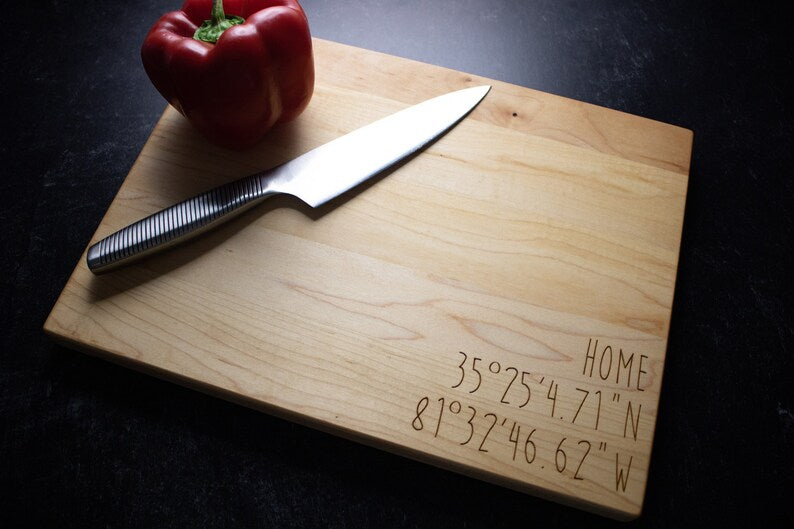 Coordinates Cutting Board