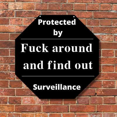 Custom Surveillance Sign
