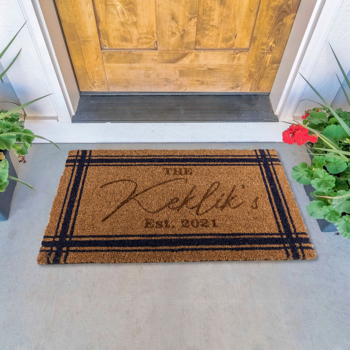 Welcome Mat Personalized with Name and Year