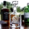 Scotch Decanter. Engraved Name on Oval and Banner