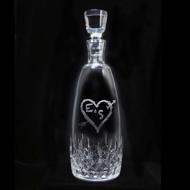 Lismore Essence Decanter. Engraved