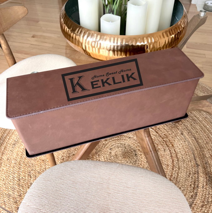 Personalized Wine Box Gift Set with Tools